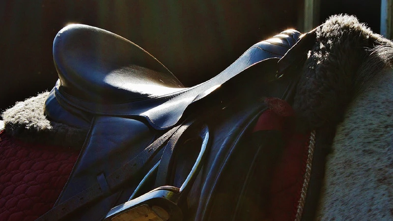 Selle de cheval en cuir